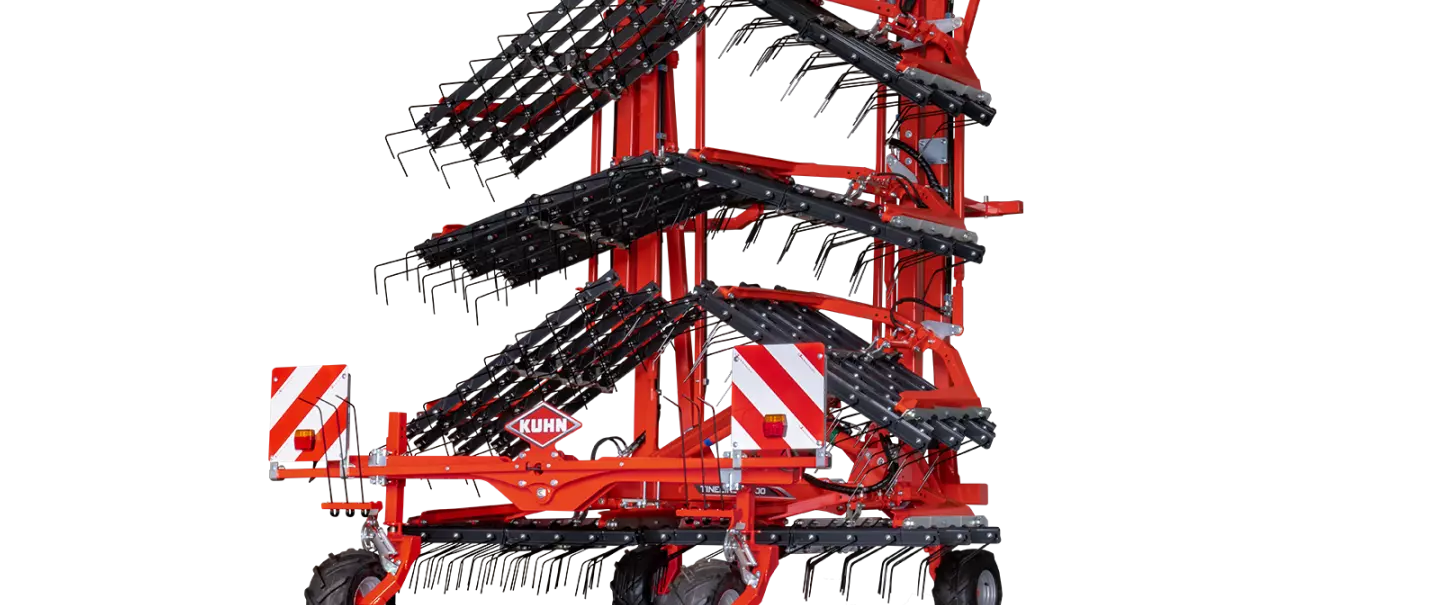 Foto van de TINELINER wiedmachine in het veld