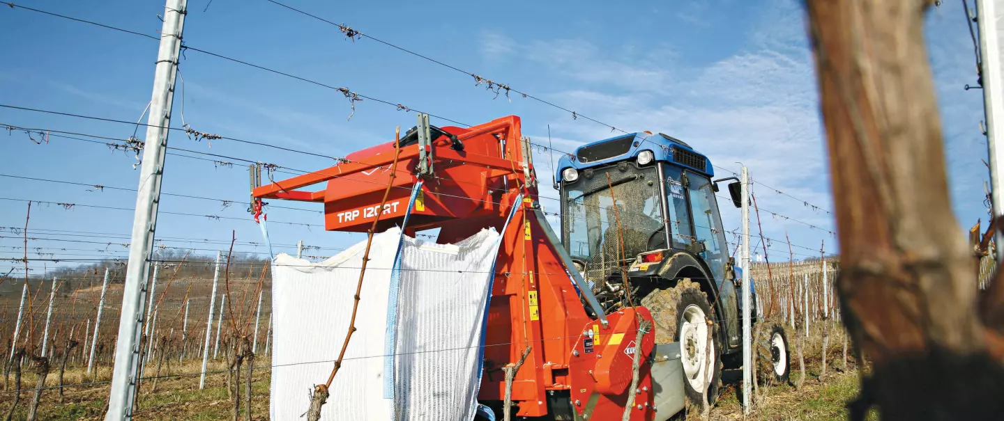 Eenvoudige bediening dankzij de telescopische mast van de TRP 120 RT