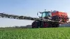 The AERO 32.1 mounted pneumatic fertiliser spreader at work