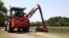 Access to a wide variety of sites with the KUHN AGRI-LONGER GII Hedge and Grass Cutter with pivot-mounted arm safety