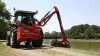 Access to a wide variety of sites with the KUHN AGRI-LONGER GII Hedge and Grass Cutter with pivot-mounted arm safety