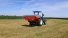 Spreading fertiliser on grassland with an MDS 18.2 fertiliser spreader