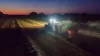 SB 1290 at work in the field at night