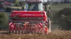 SITERA 3030 integrated mechanical seed drill and HR 3020 power harrow in transport position