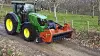 The orchard shredder TDP 2000 at transport on the roads of the south of France