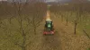 De TDP 2000 klepelmaaier in actie in een boomgaard in Zuid-Frankrijk. Hij versnippert grote zwaden en levert hoge kwaliteit.