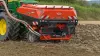 The TF 2300 C front hopper with double compartment at work