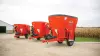 View of the KUHN single auger feed mixers of the VS 100 series