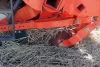 Photo of the cutting disc and blade at work in severe straw conditions.